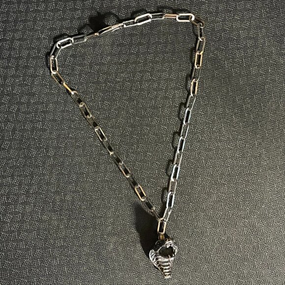 Cobra Stainless Steel Necklace - Picture 2 of 3